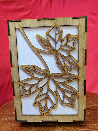 PNW Tree Leaves Lamp - Side view