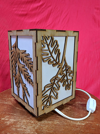 PNW Tree Leaves Lamp - Corner view B