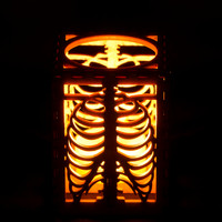 Rib Cage Tea Light Candle Luminary