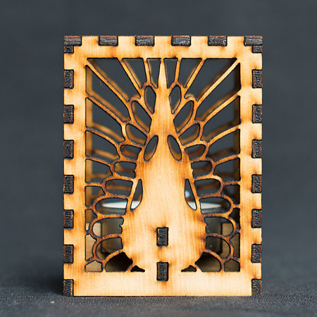 Crow Skull Candle Lantern