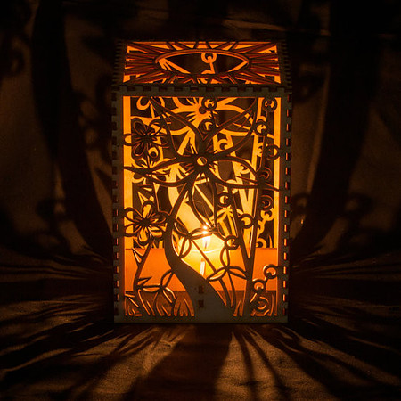 Wildflowers Tea Light Candle Luminary