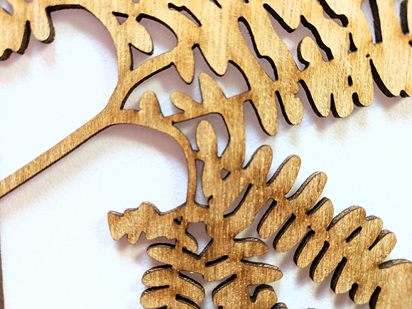 PNW Ferns Lamp - Detail