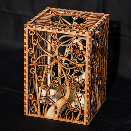 Wildflowers Candle Lantern 5x5x7